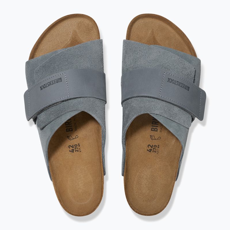 BIRKENSTOCK Kyoto LENB/LEVE Тесни джапанки basalt gray 3
