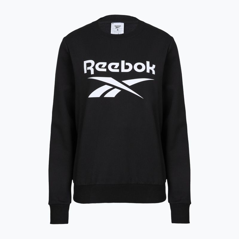 Дамски суитшърт Reebok Identity Big Logo Fleece Crew black