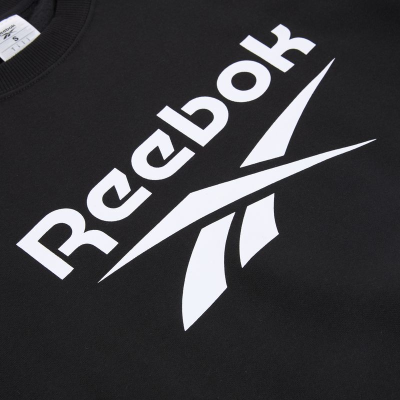 Дамски суитшърт Reebok Identity Big Logo Fleece Crew black 3