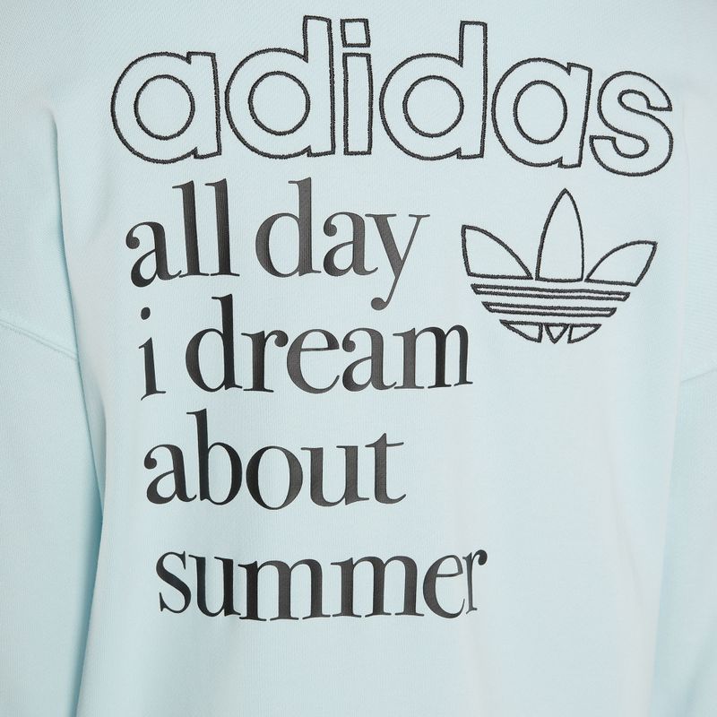 Дамски суитшърт adidas Graphic almost blue 4
