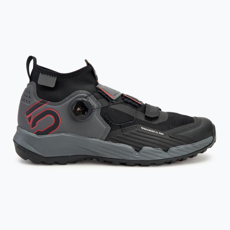 Мъжки обувки за MTB колоездене adidas FIVE TEN Trailcross Pro Clip-In grey five / core black / red 2