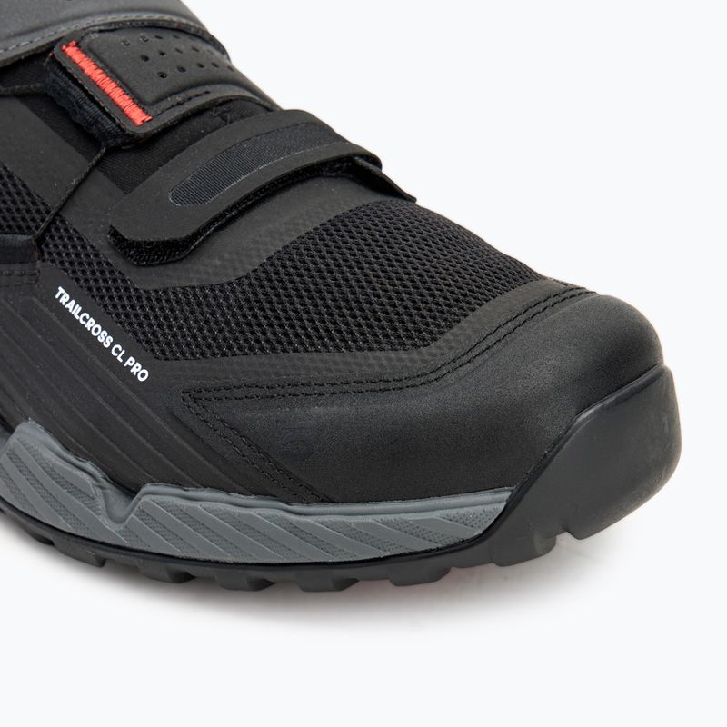 Мъжки обувки за MTB колоездене adidas FIVE TEN Trailcross Pro Clip-In grey five / core black / red 7