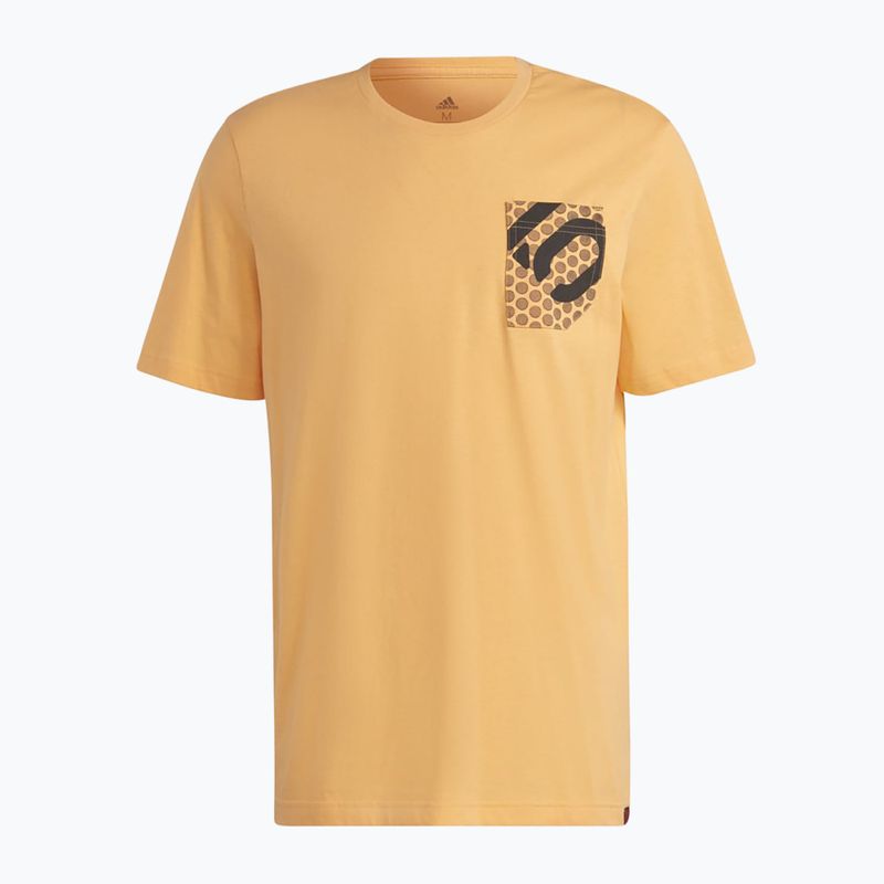 Мъжка тениска adidas FIVE TEN Brand Of The Brave Tee в цвят мъгливо оранжево 7