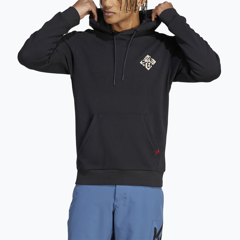 Мъжки суитшърт за колоездене adidas FIVE TEN Graphic Hoodie black / savannah 4