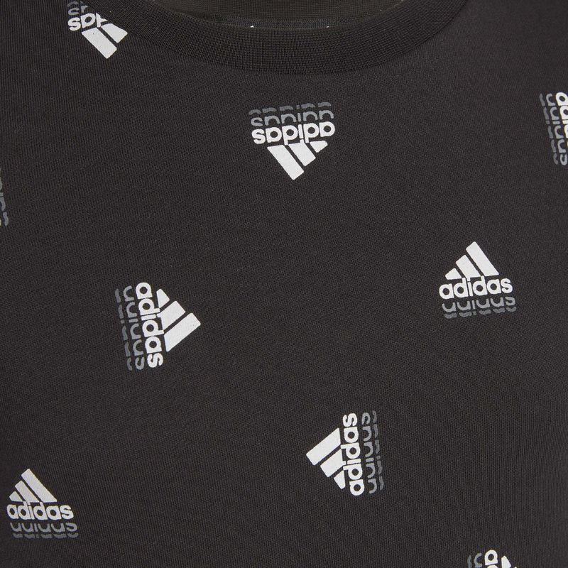 Детска тениска adidas Brand Love black/white 3