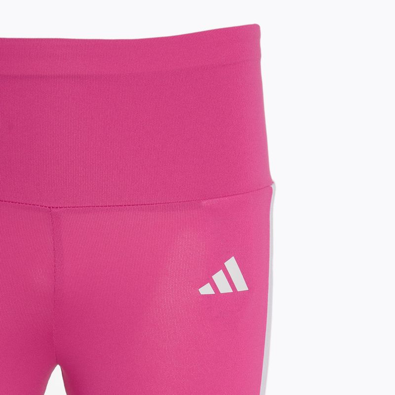 Детски клин adidas Essentials Aerorady 3-Stripes High Waisted semi lucid fuchsia/white 3