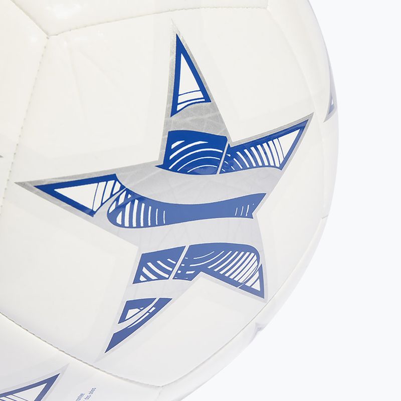adidas UCL Club 23/24 футболна топка бяло/желязо металик/шоково лилаво/ярко цианово размер 4 3