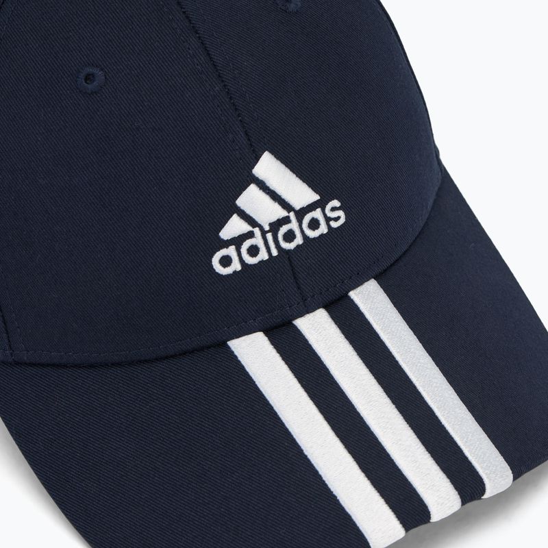 adidas Baseball 3-Stripes Cotton Twill тъмносиня/бяла бейзболна шапка 3