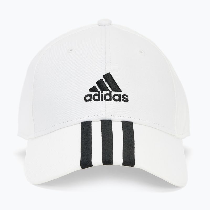 Бейзболна шапка adidas Baseball 3-Stripes Cotton Twill white/ black 2