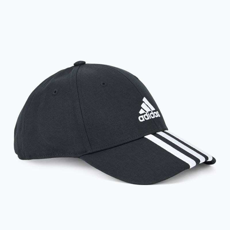 adidas Бейзболна шапка с 3 ленти Cotton Twill черно/бяло