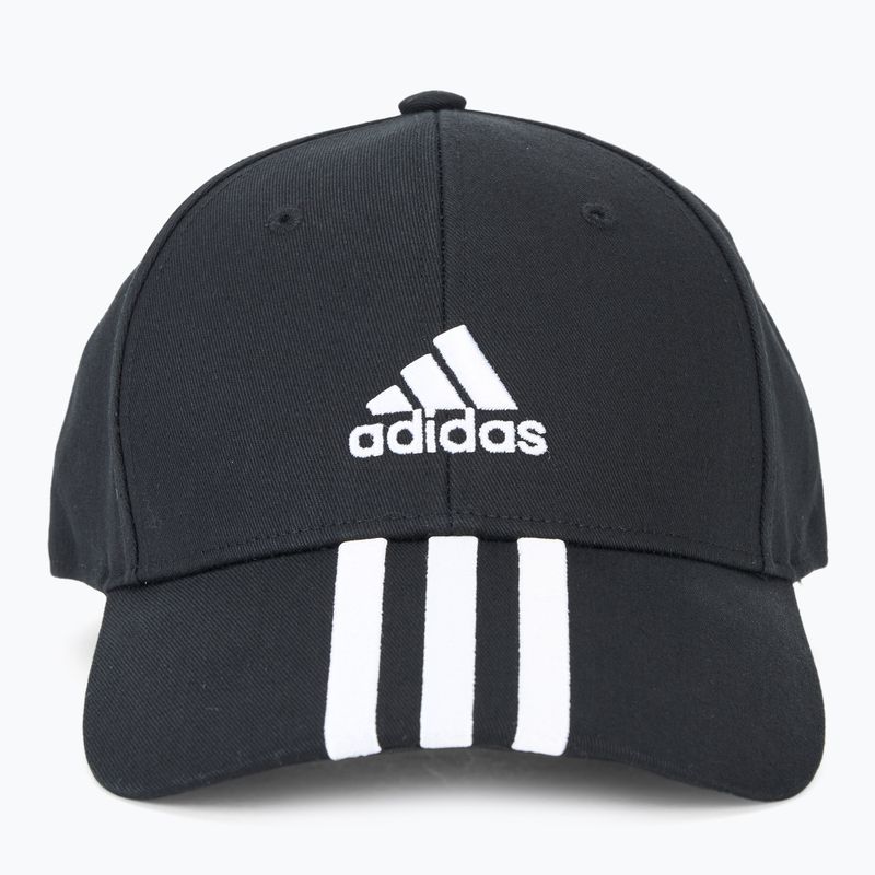 adidas Бейзболна шапка с 3 ленти Cotton Twill черно/бяло 2