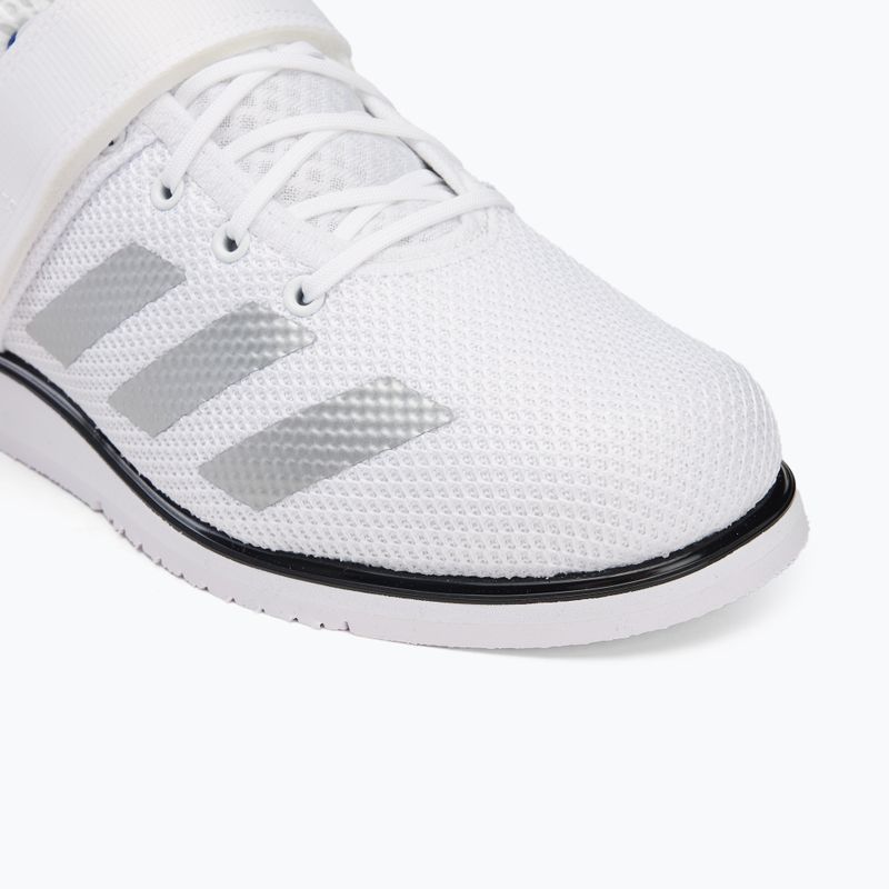 Мъжки обувки за вдигане на тежести adidas Powerlift 5 cloud white/ core black/ grey two 7