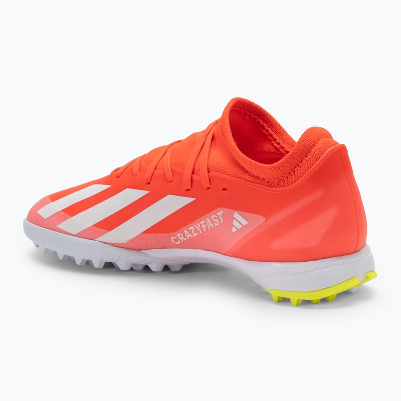 Мъжки футболни обувки adidas X Crazyfast League TF solar red/cloud white/team solar yellow 3