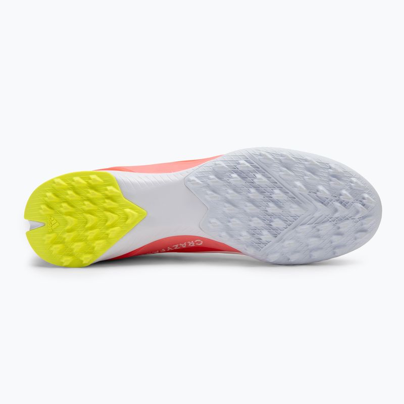 Мъжки футболни обувки adidas X Crazyfast League TF solar red/cloud white/team solar yellow 5