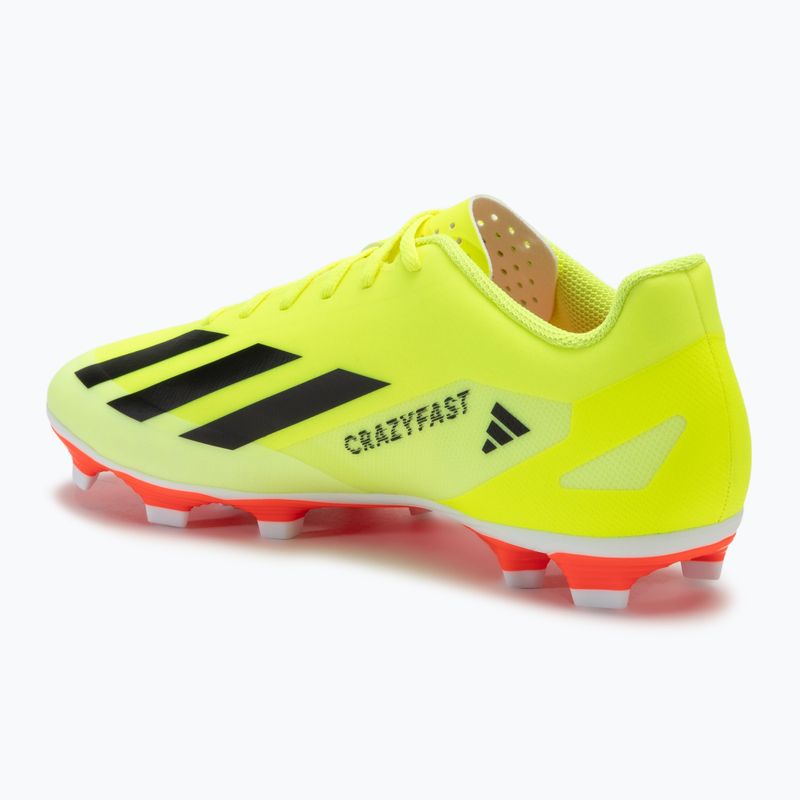 Мъжки футболни обувки adidas X Crazyfast Club FxG team solar yellow/ core black/cloud white 3