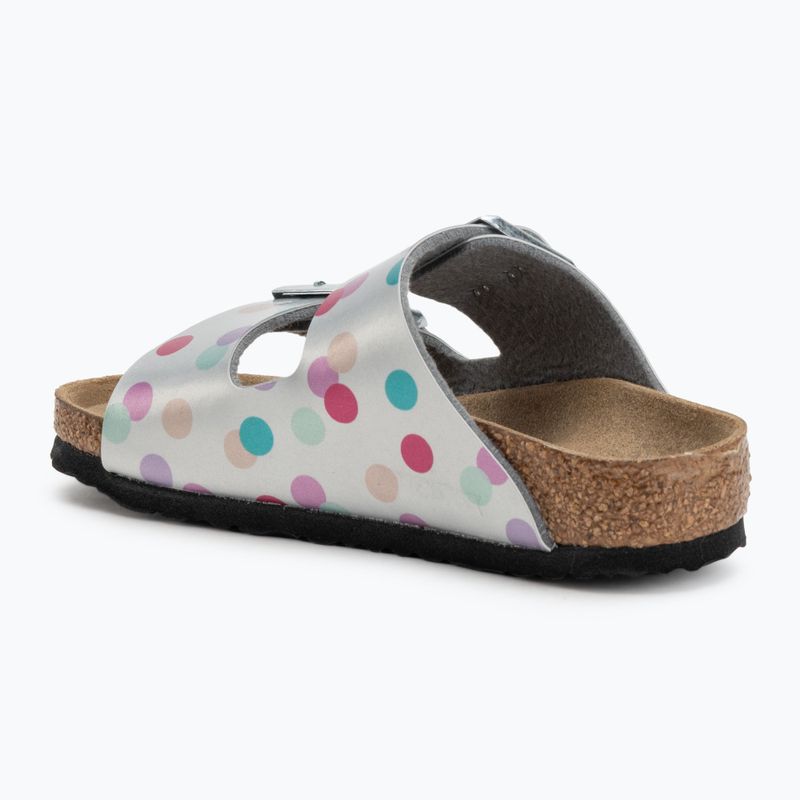 BIRKENSTOCK детски джапанки Arizona BF Narrow електрически металик на точки сребро 3