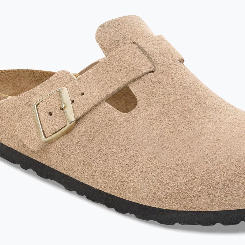 Чехли BIRKENSTOCK Boston Suede Leather sandcastle 6