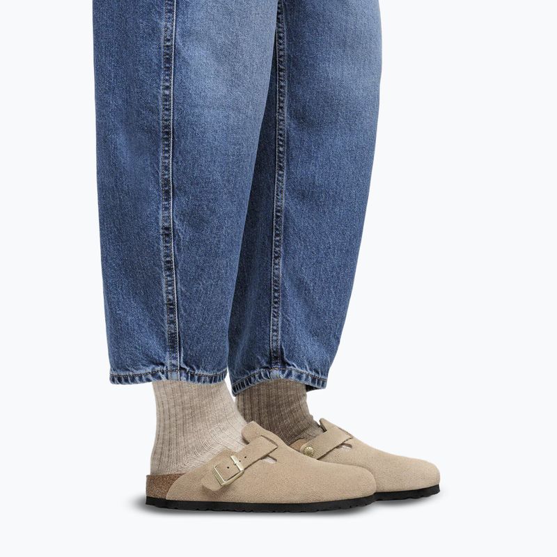 Чехли BIRKENSTOCK Boston Suede Leather sandcastle 7