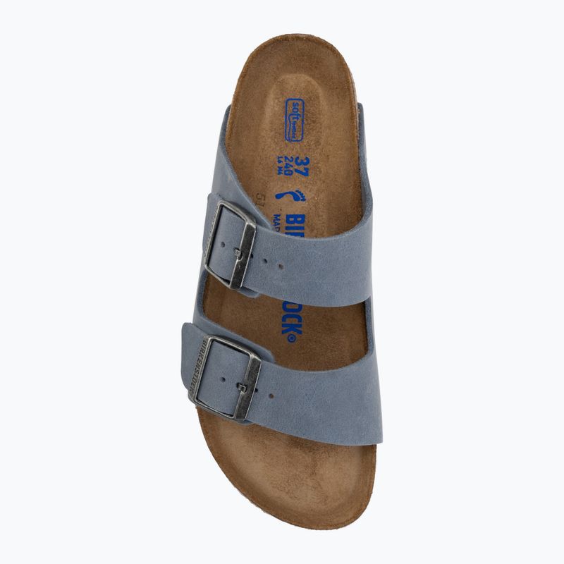 Чехли BIRKENSTOCK Arizona Soft Footbed Oiled Leather Narrow elemental blue 5