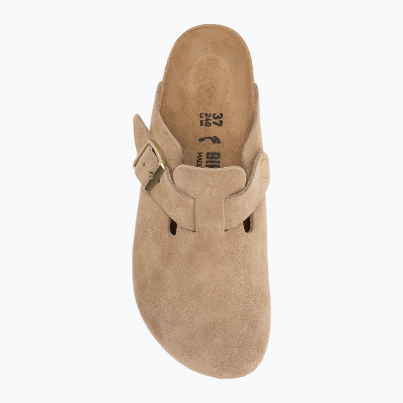 Чехли BIRKENSTOCK Boston Suede Leather sandcastle 5