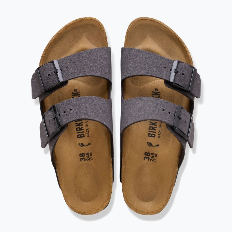 Чехли BIRKENSTOCK Arizona BF Narrow velvet grey/black 3