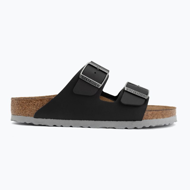 Чехли BIRKENSTOCK Arizona Birko-Flor black/light gray 2