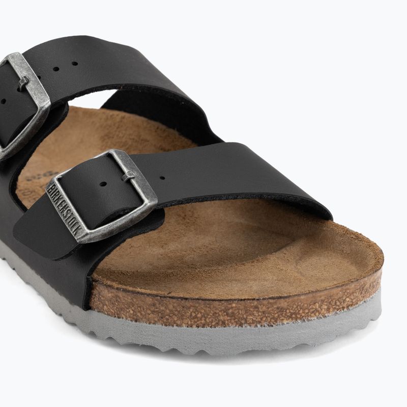 Чехли BIRKENSTOCK Arizona Birko-Flor black/light gray 7