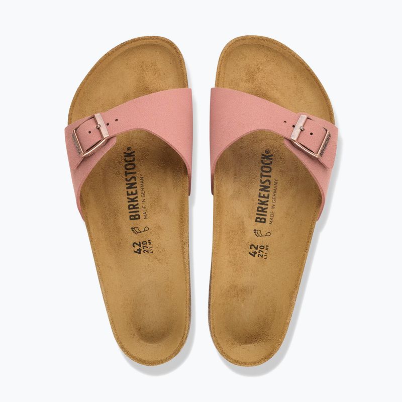 Дамски чехли BIRKENSTOCK Madrid Birkibuc Narrow розова глина 4