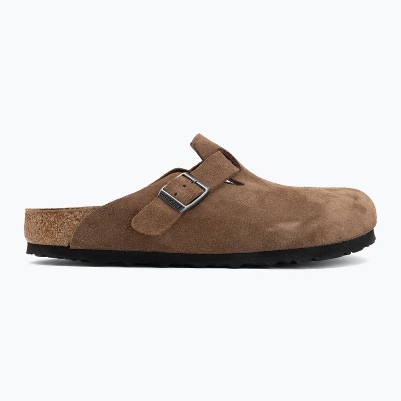 Чехли BIRKENSTOCK Boston Suede Leather dark tea 2