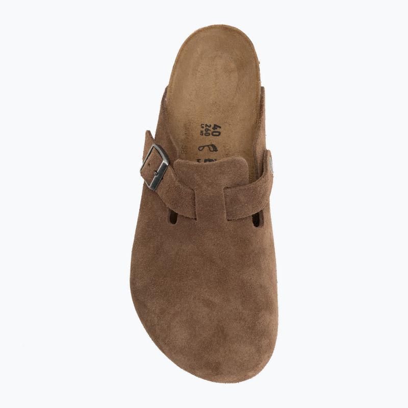 Чехли BIRKENSTOCK Boston Suede Leather dark tea 5