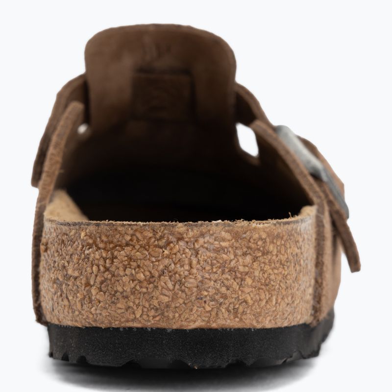 Чехли BIRKENSTOCK Boston Suede Leather dark tea 6