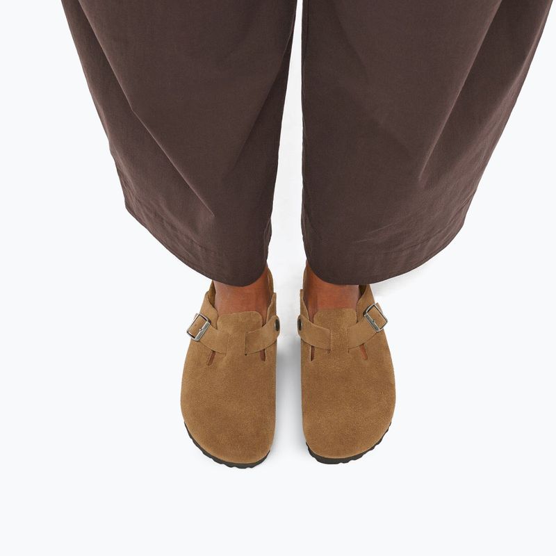 Чехли BIRKENSTOCK Boston Suede Leather dark tea 7