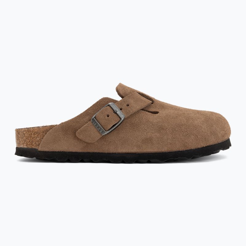 Чехли BIRKENSTOCK Boston Suede Leather dark tea 2