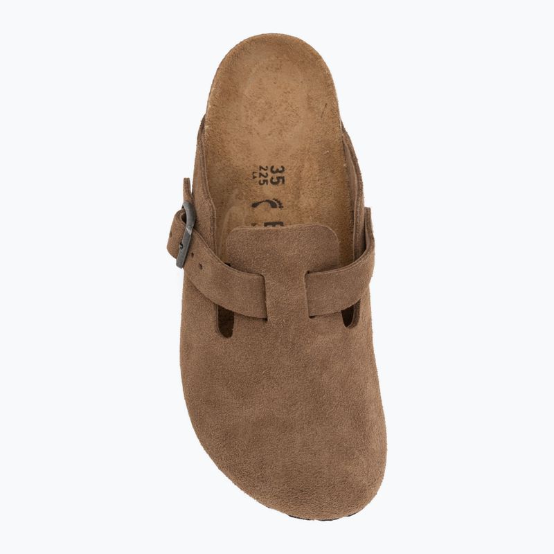 Чехли BIRKENSTOCK Boston Suede Leather dark tea 5