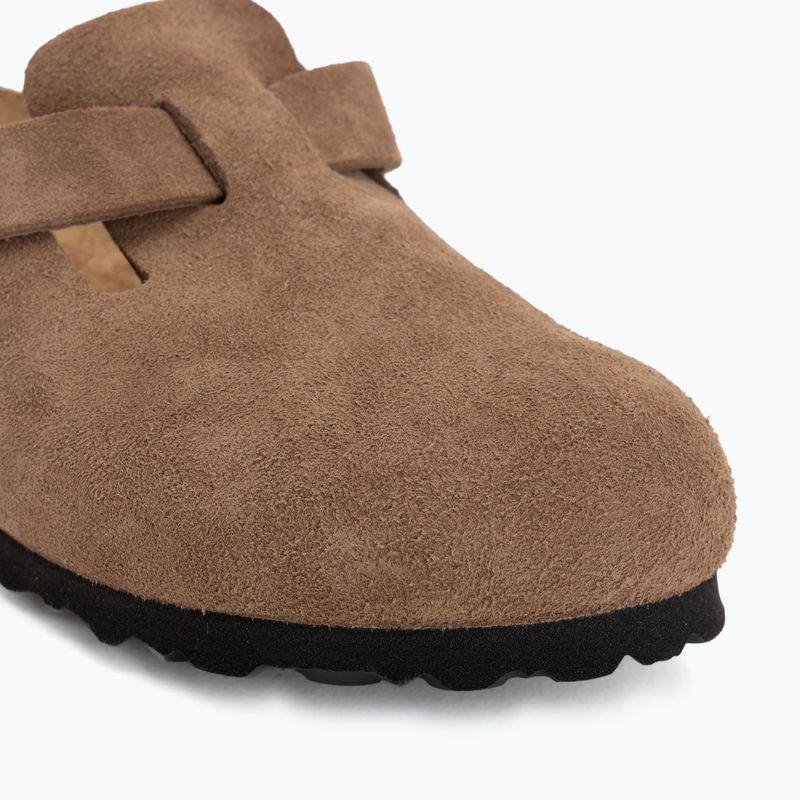 Чехли BIRKENSTOCK Boston Suede Leather dark tea 7