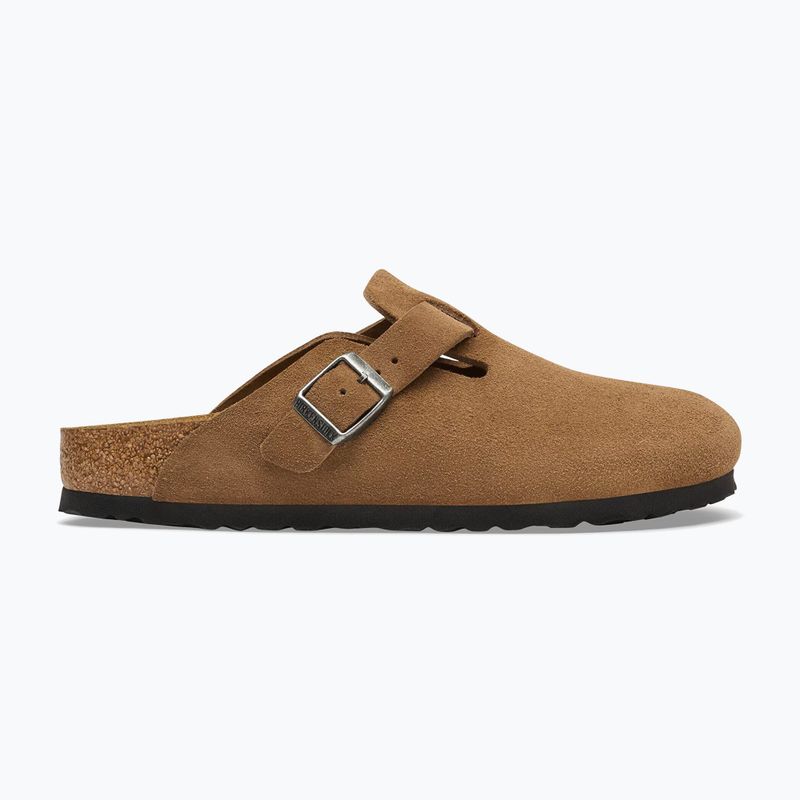 Чехли BIRKENSTOCK Boston Suede Leather dark tea 2