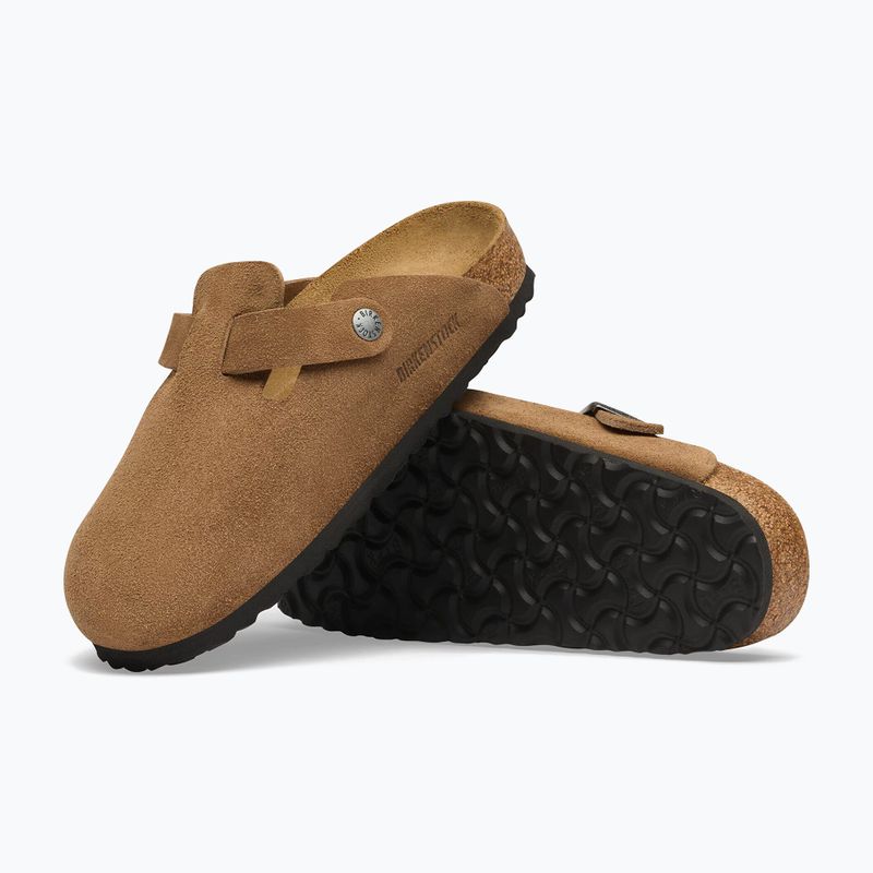 Чехли BIRKENSTOCK Boston Suede Leather dark tea 5