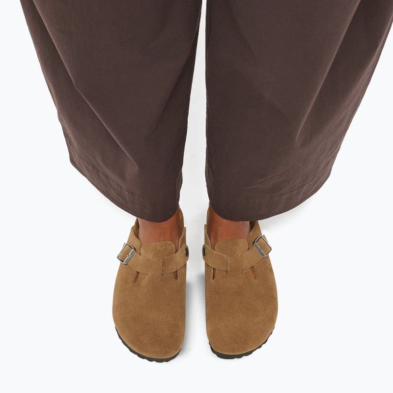 Чехли BIRKENSTOCK Boston Suede Leather dark tea 7