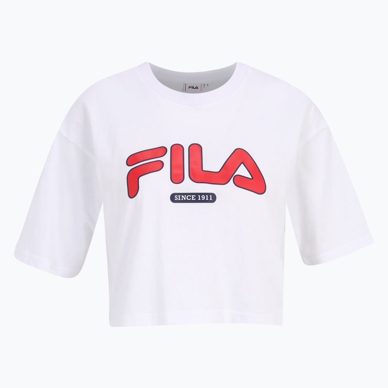Дамска тениска FILA Lucena bright white 5