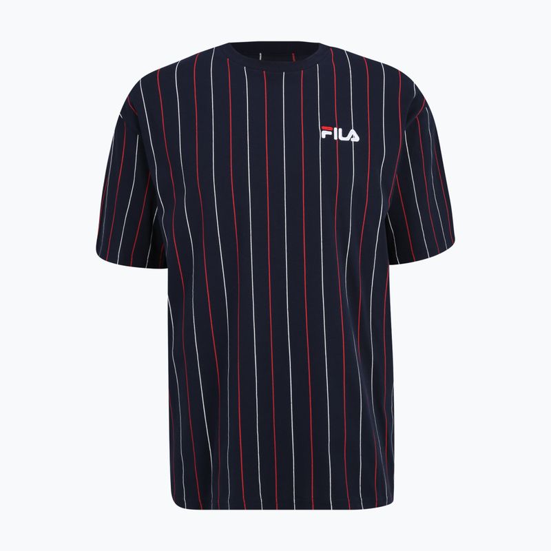 Мъжка тениска FILA Lobito Pinstriped black iris/two color stiped 5