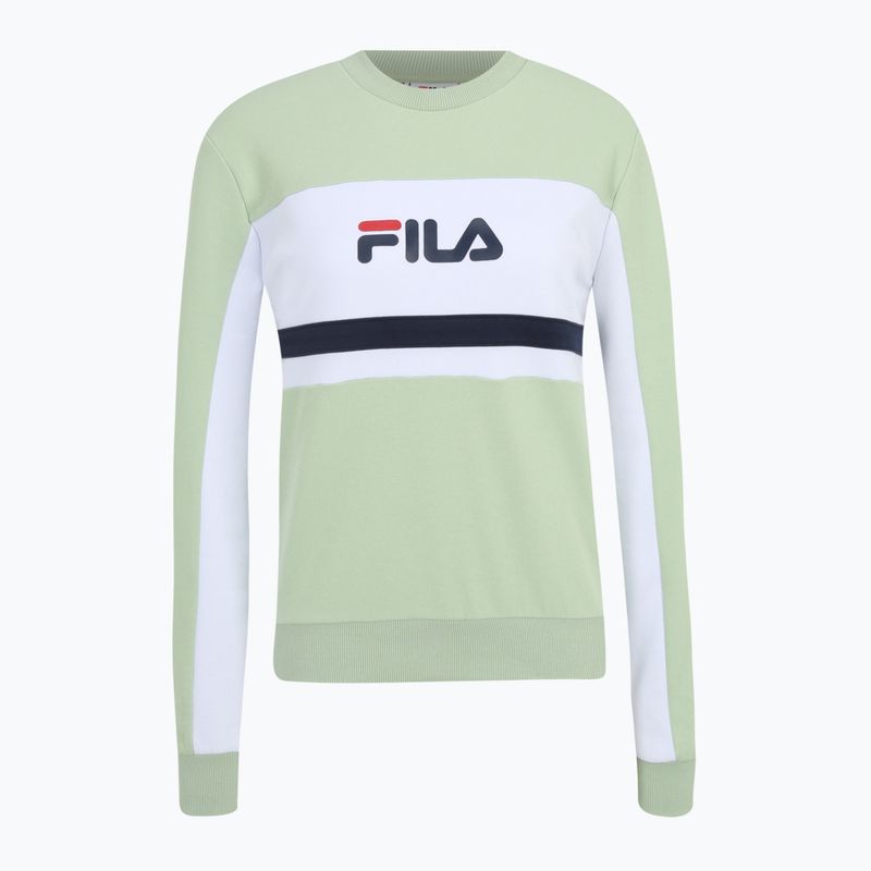 Дамски суитшърт FILA Lishui smoke green/bright white 5