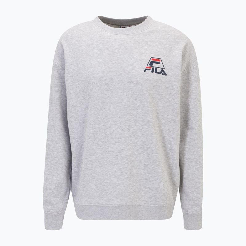 Мъжки суитшърт FILA Lahti Crew light grey melange 5