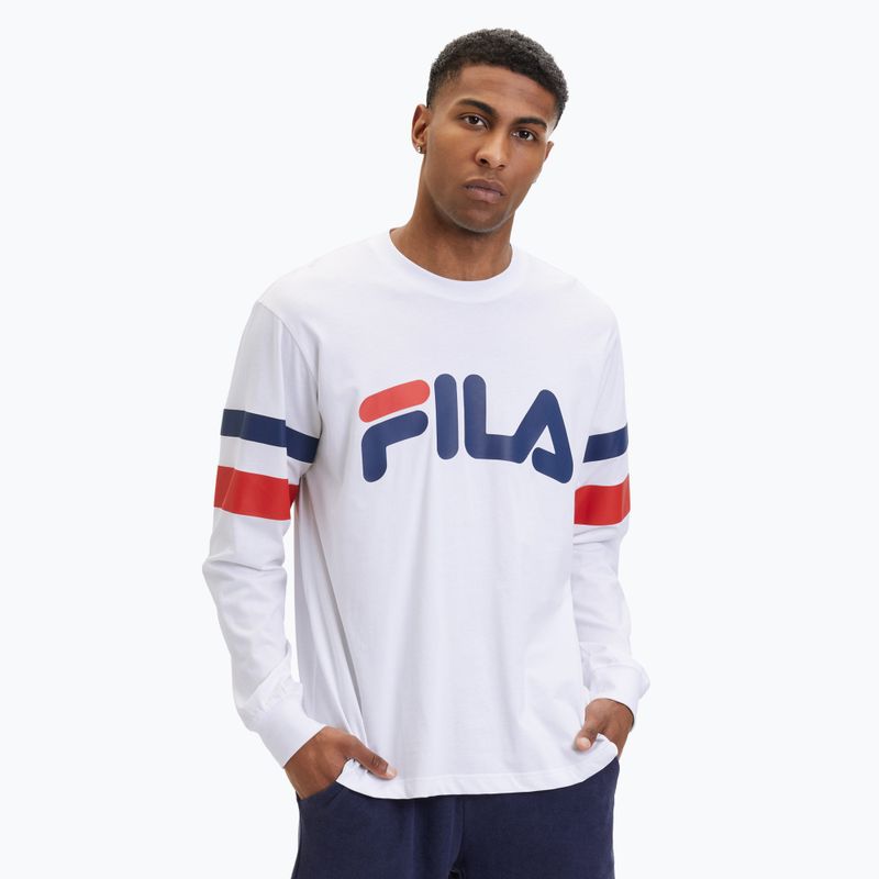 Мъжки потник FILA Luohe Oversized Crew bright white