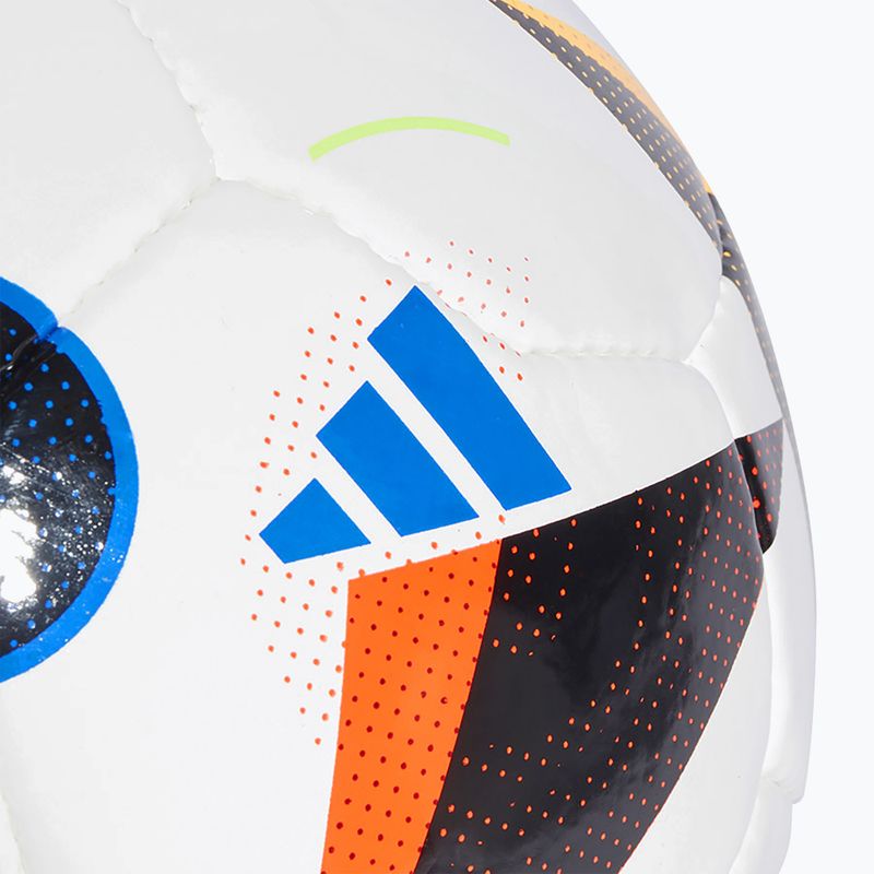 Футболнa топкa adidas Fussballliebe Pro Sala Euro 2024 white/black/glow blue размер 4 3