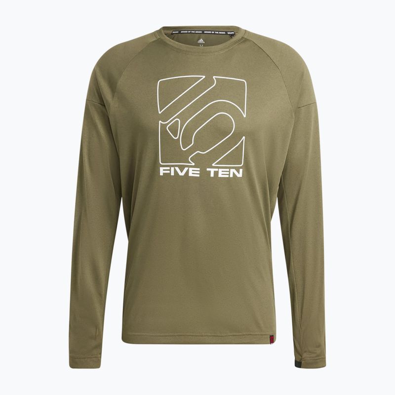 Мъжки велосипеден екип с дълъг ръкав adidas FIVE TEN Long Sleeve Jersey olive strata 7