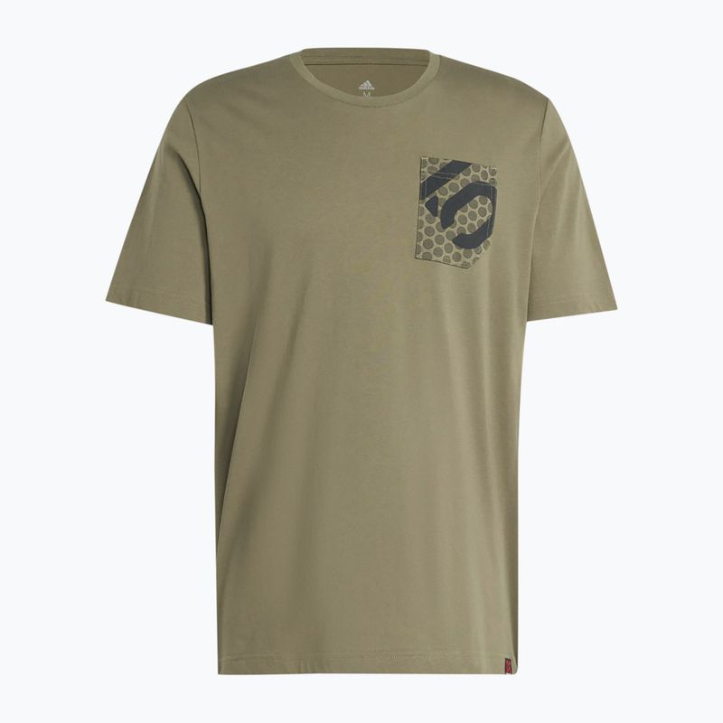 Мъжка тениска adidas FIVE TEN Brand Of The Brave Tee маслинова страта за колоездене 7
