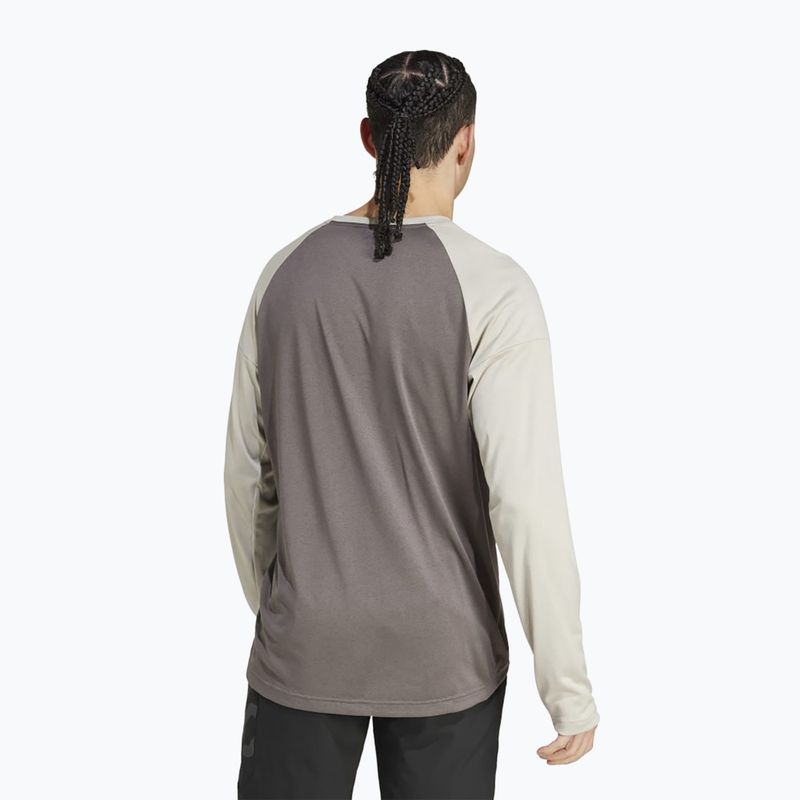 Мъжки велосипеден анцуг с дълъг ръкав adidas FIVE TEN Long Sleeve Jersey charcoal/putty grey 2