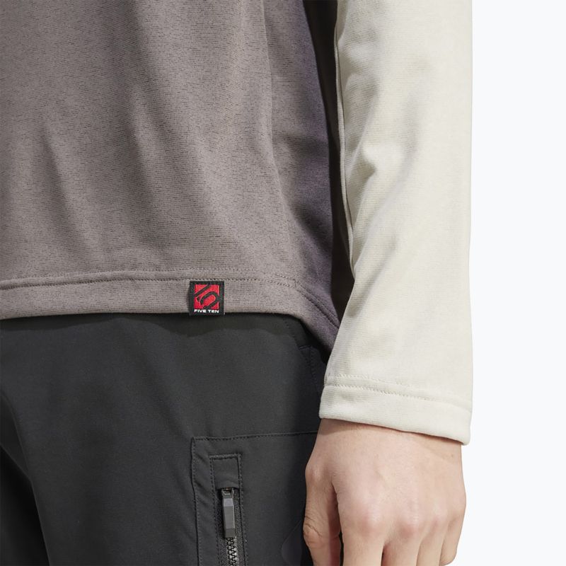 Мъжки велосипеден анцуг с дълъг ръкав adidas FIVE TEN Long Sleeve Jersey charcoal/putty grey 6