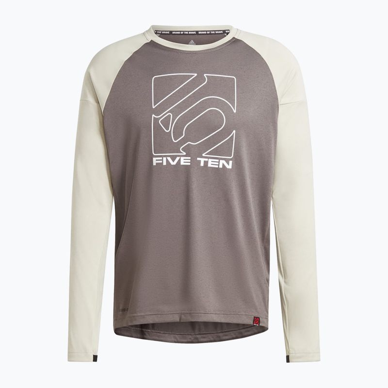 Мъжки велосипеден анцуг с дълъг ръкав adidas FIVE TEN Long Sleeve Jersey charcoal/putty grey 7