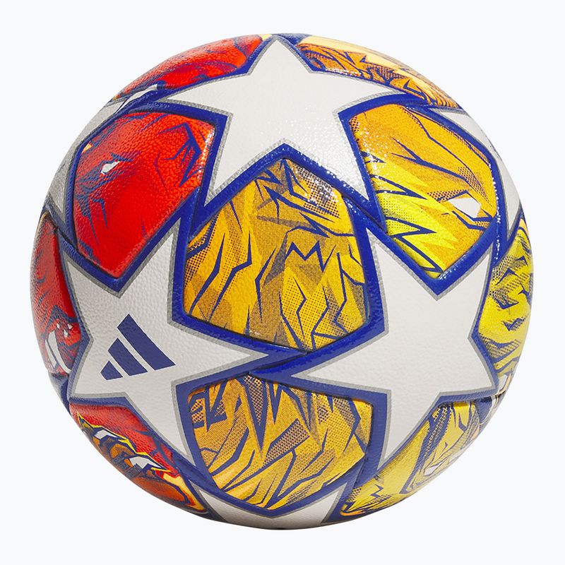 Футболна топка adidas UCL Competition 23/24 white/glow blue/flash orange размер 4 2